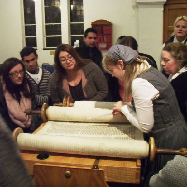 Picture of repairs to one of our scrolls