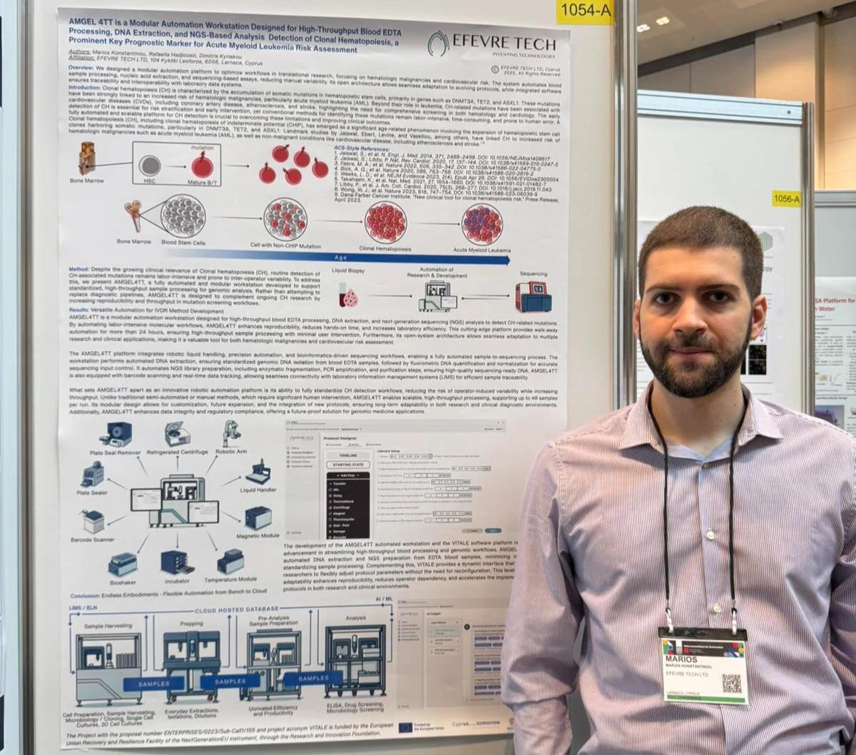 Marios Konstantinou Presenting VITALE Scientific Poster