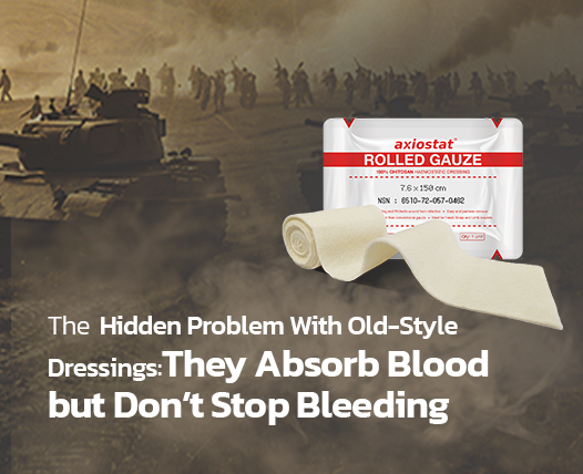 The Hidden Problem With Old-Style Dressings: They Absorb Blood but Don’t Stop Bleeding