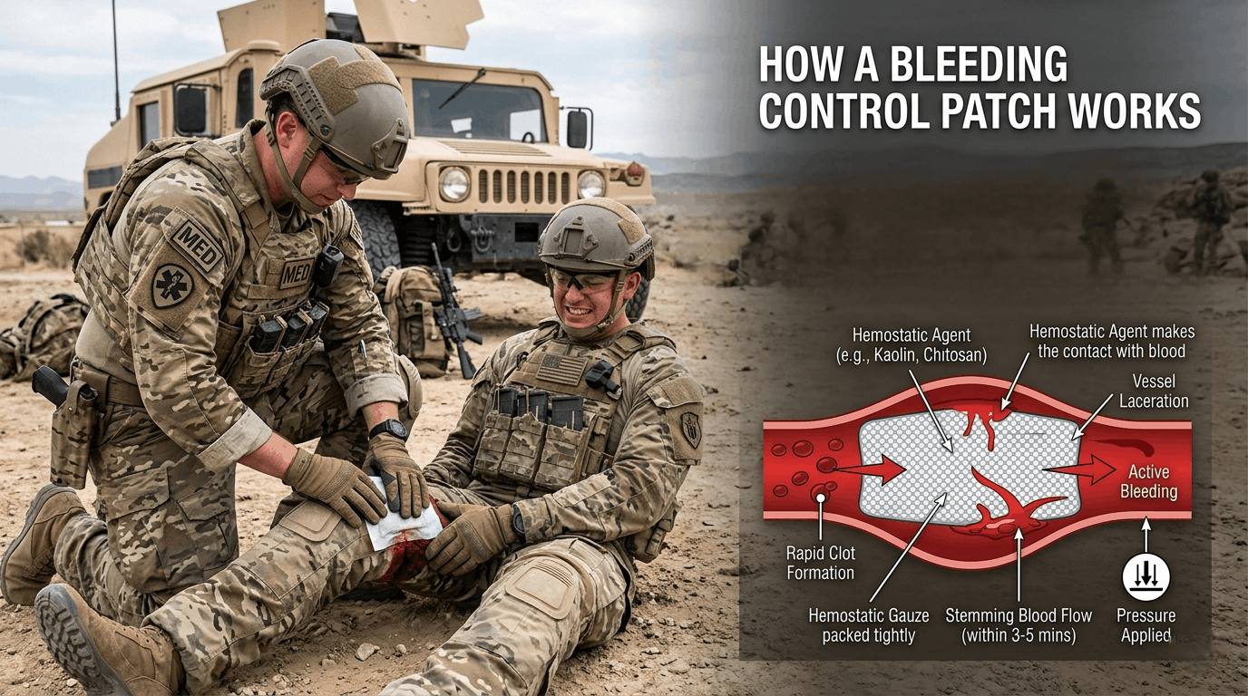 How Does a Bleeding Control Patch Work for Military Units?