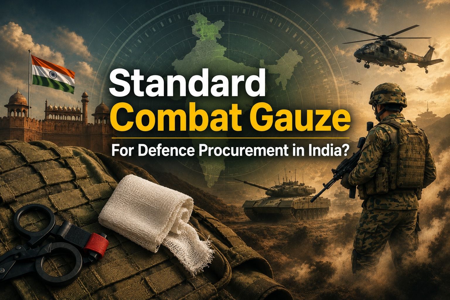 What Standards Govern Combat Gauze for Defence Procurement in India?