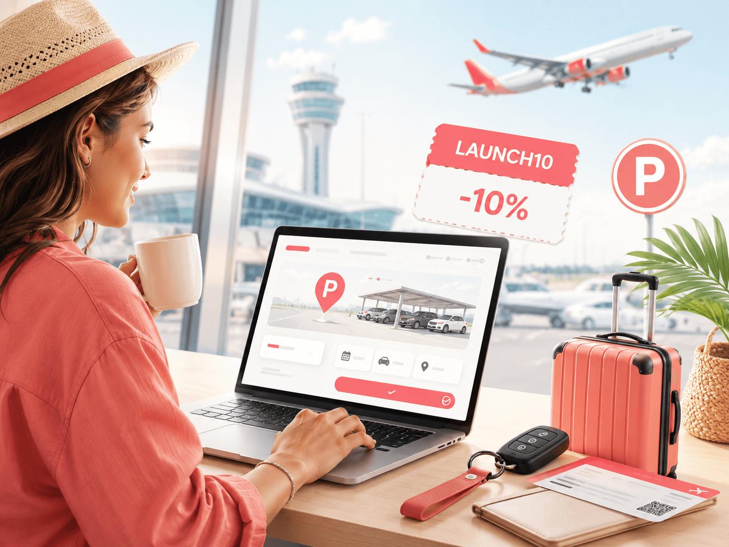 Codice promo parcheggio aeroporto: 10% di sconto con LAUNCH10 quest’estate