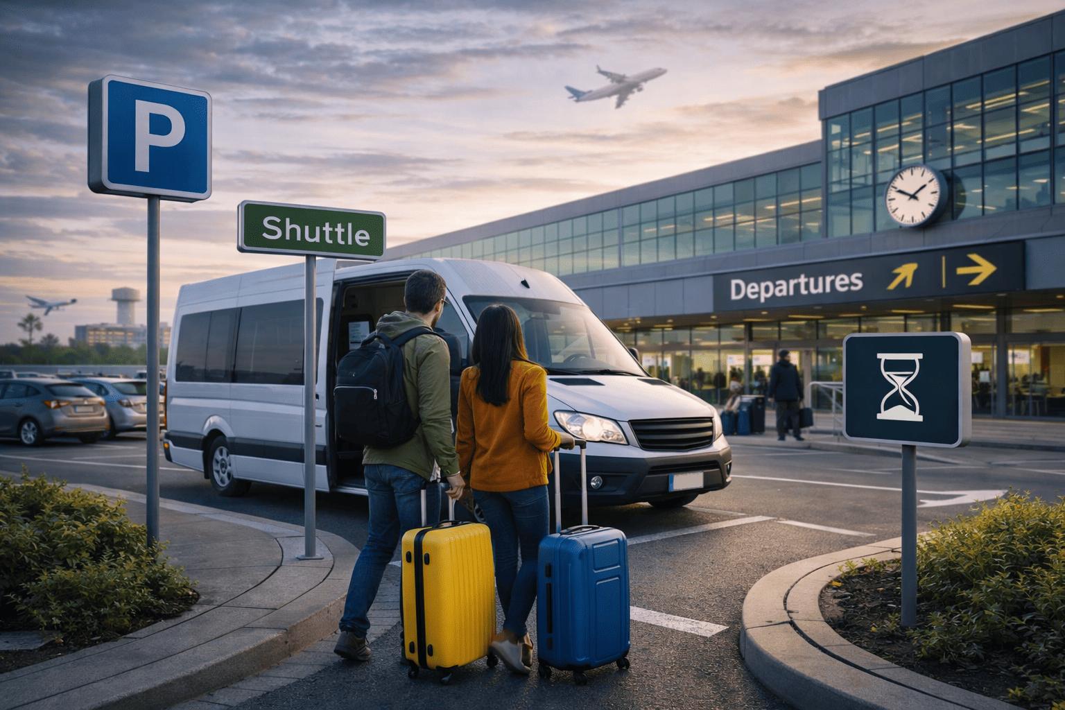 Shuttle airport parking: how it works and how much time to allow