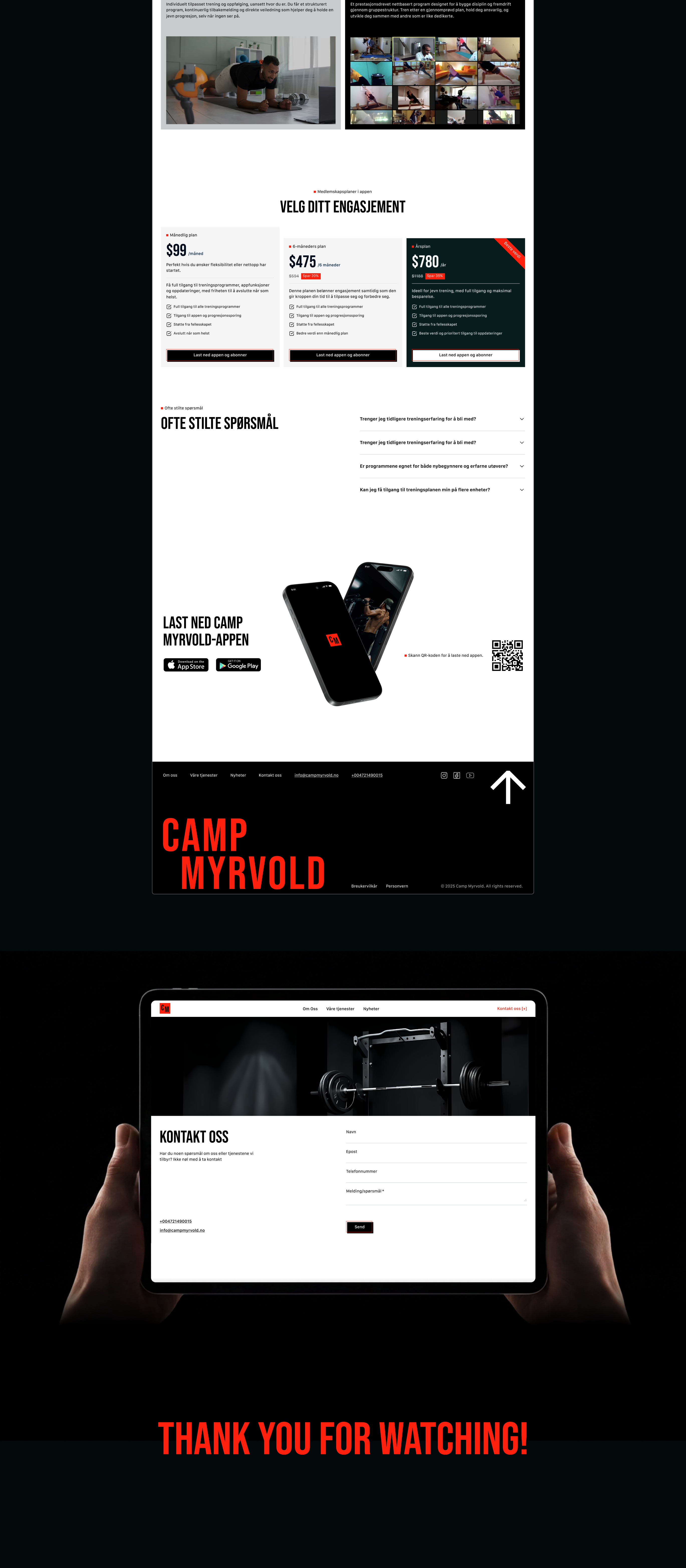 Camp Myrvold case study — part 8