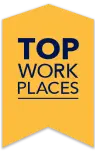 Top work places logo.