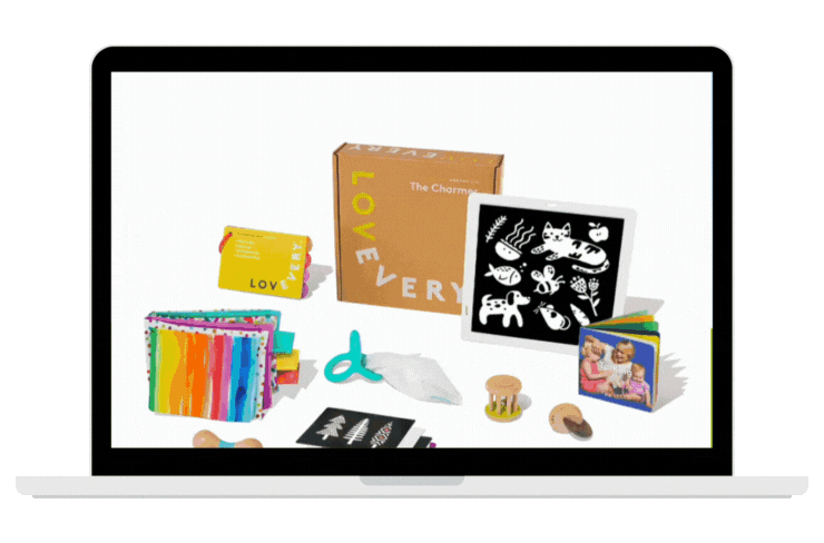 An example of a dynamic shopping landing page, a top-performing landing page format for kids/toy brands.