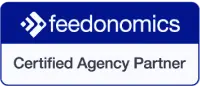 Feedonomics certified agency partner logo.