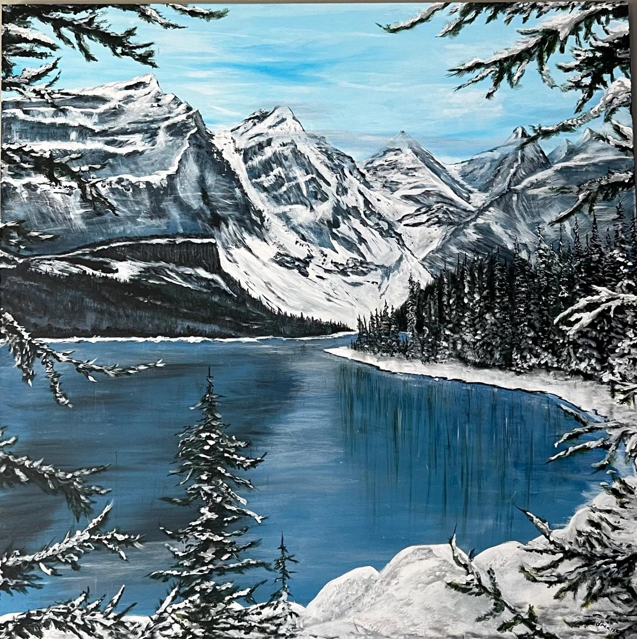 painting Moraine Lake