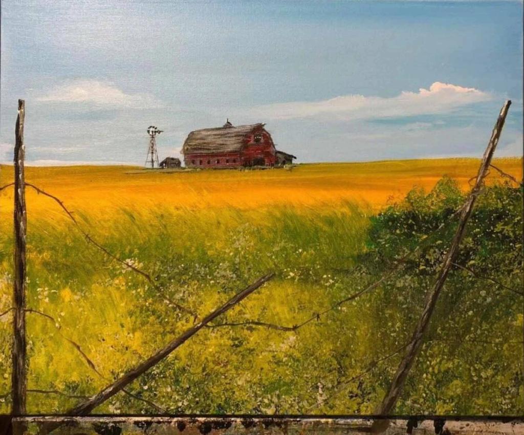 painting The Old Homestead