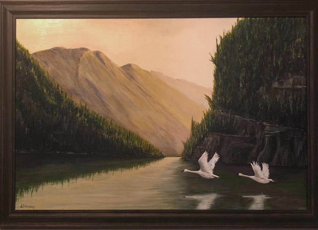 painting Trumpeters at Dawn