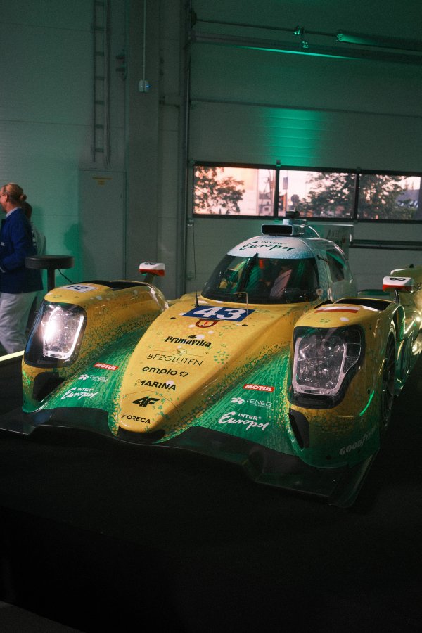 Detail of the Lange & Lange art-car livery on the Inter Europol Dallara LMP2