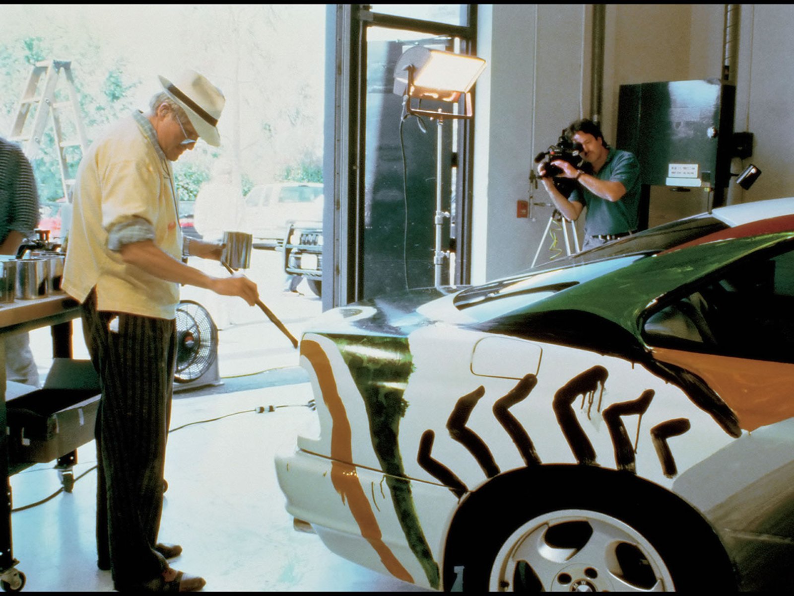 David Hockney's BMW 850CSi Art Car, the 14th car in the BMW Art Car series