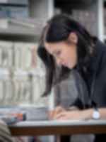 A project designer working on a project.