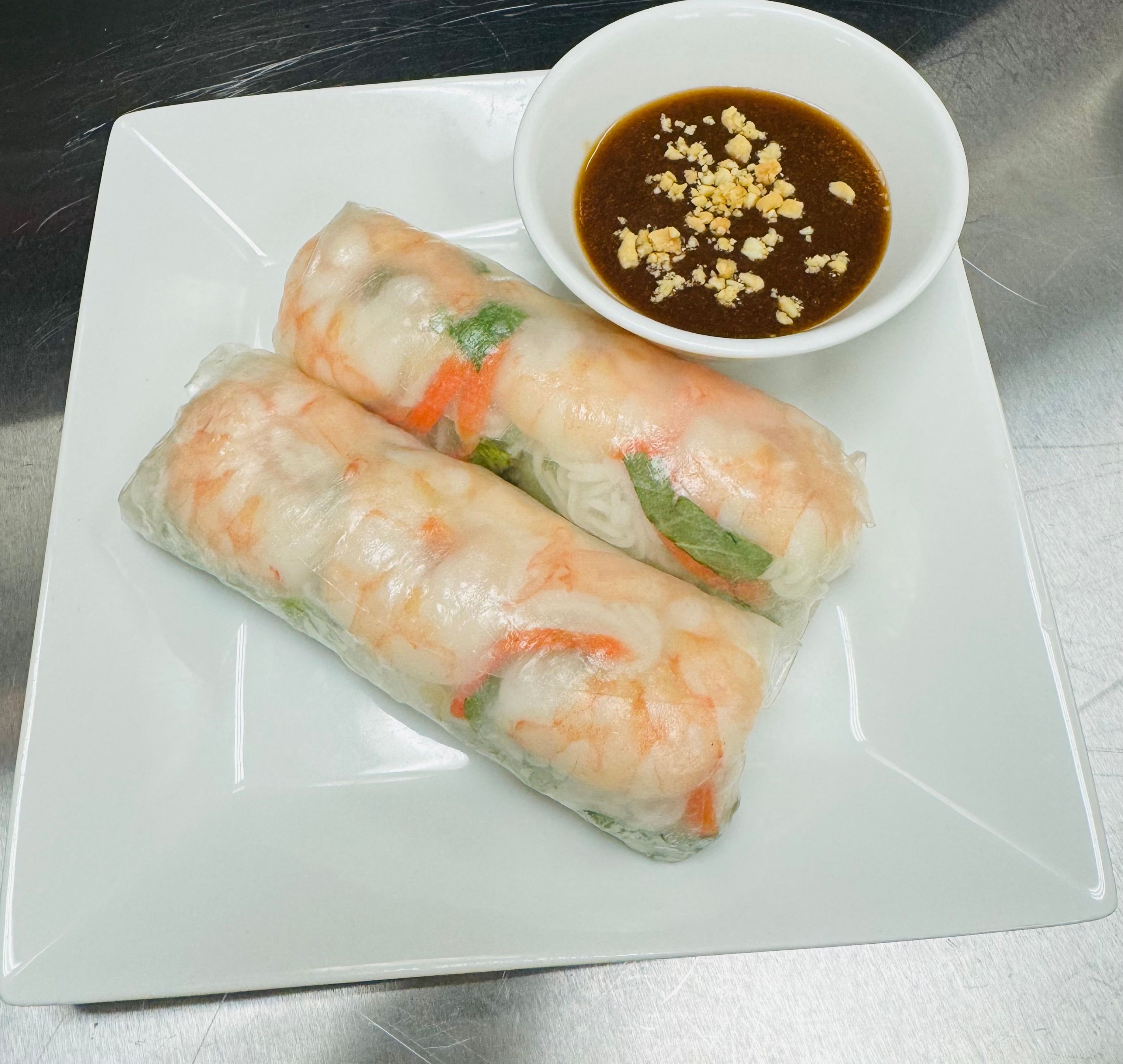 Shrimp Summer Roll with Peanut Sauce