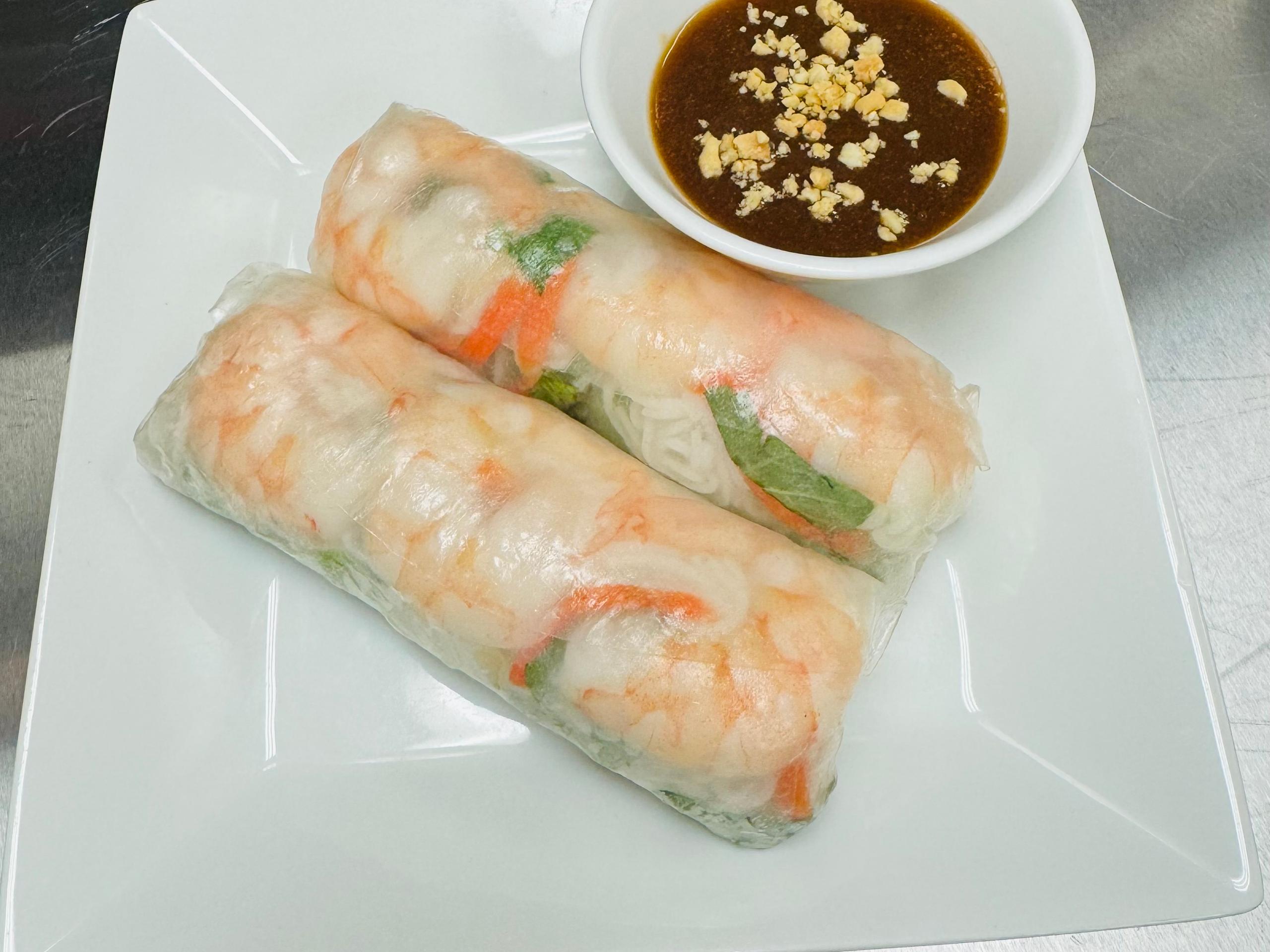 Shrimp Summer Roll with Peanut Sauce