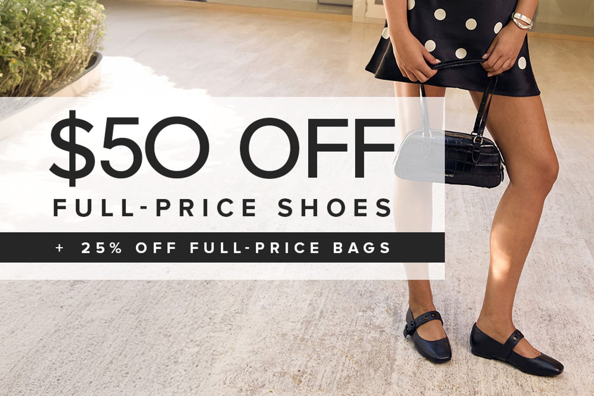 Nine West Save $50 Off New Season Shoes & 25% Off Handbags