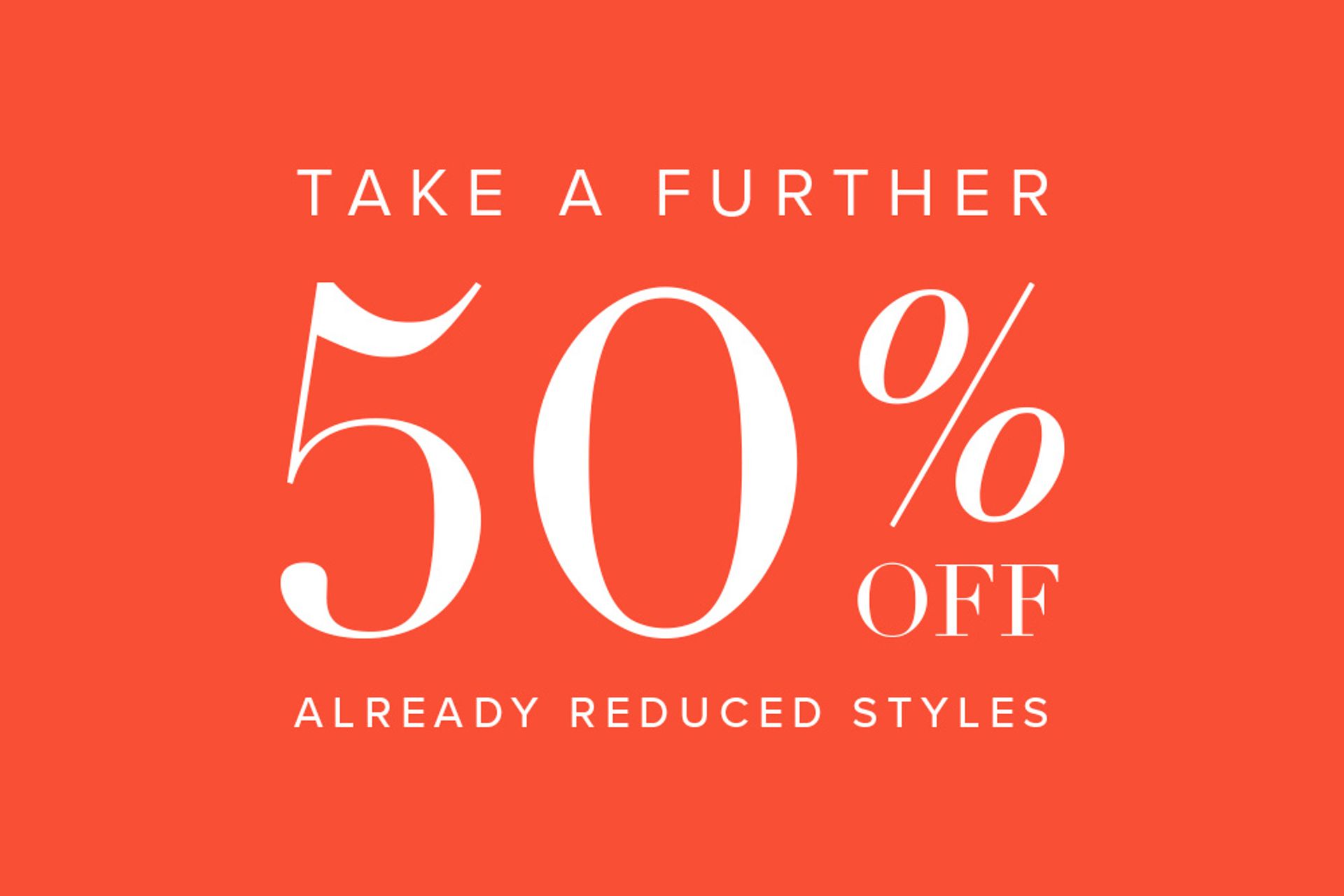 Take An Extra 50% off already reduced shoes, bags and jewellery from Nine West