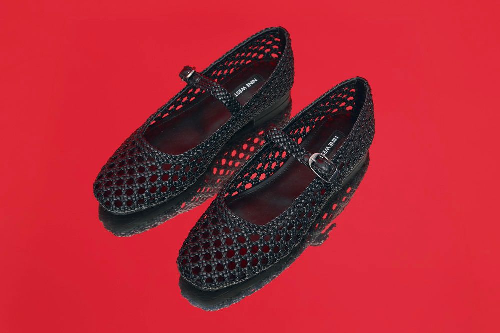 thumbnail image 2 of NINE WEST Women's Works Ballet Flat – Square Toe, Low Block Heel, Horsebit Detail, Slip-On 2 of 13