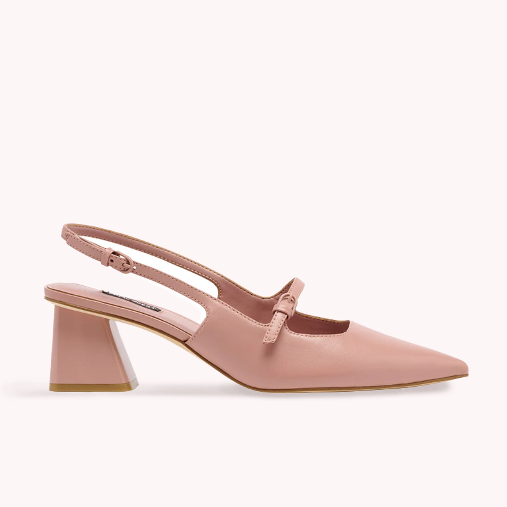 Nine West Womens Blush Pink Slingback Pointed Toe Pumps