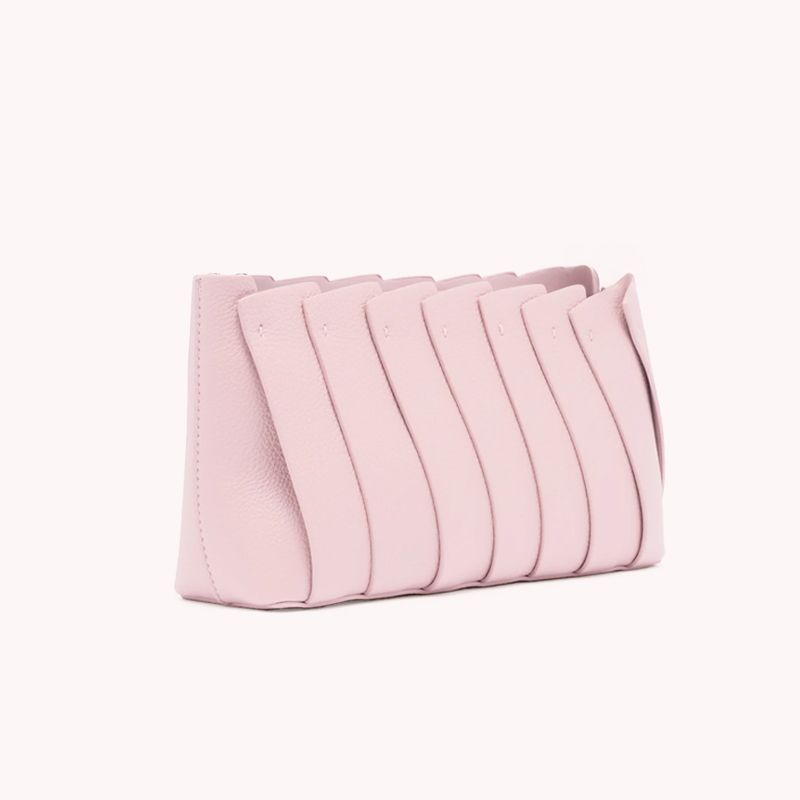 Nine West Womens Pink Handbag Shoulder Bag Clutch Crossbody Bag