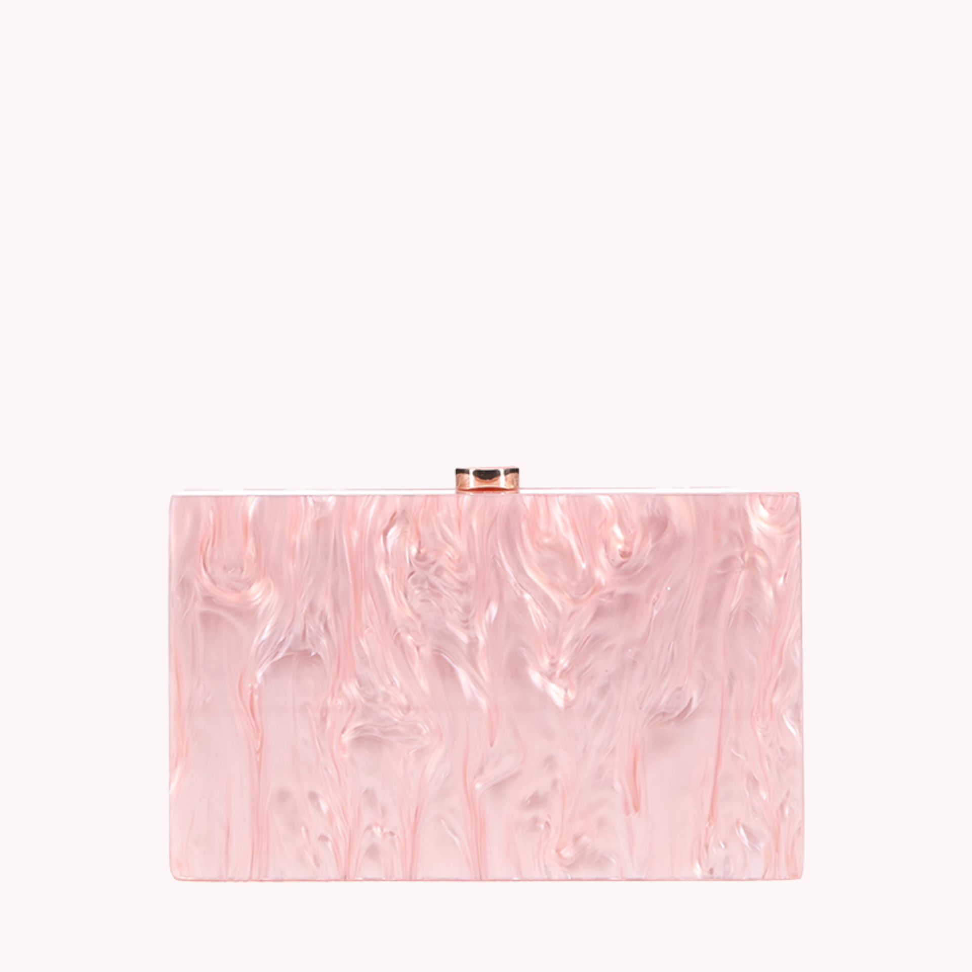 Nine West Womens Iridescent Acrylic Gia Clutch in Pink