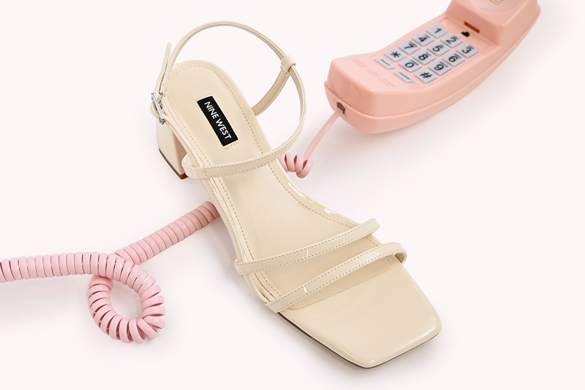 Nine West Womens Beige Heeled Sandals Black Friday