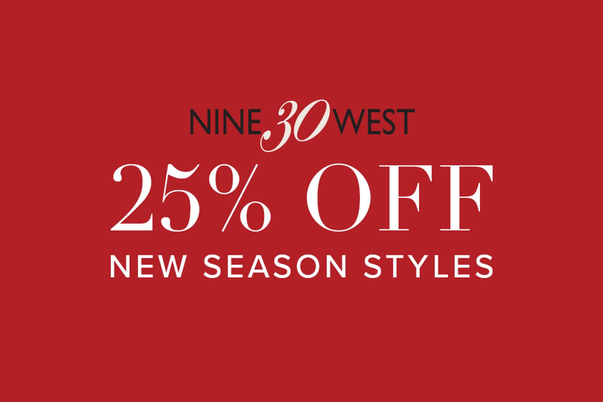 Nine West Save 25% Off All Full Priced Styles