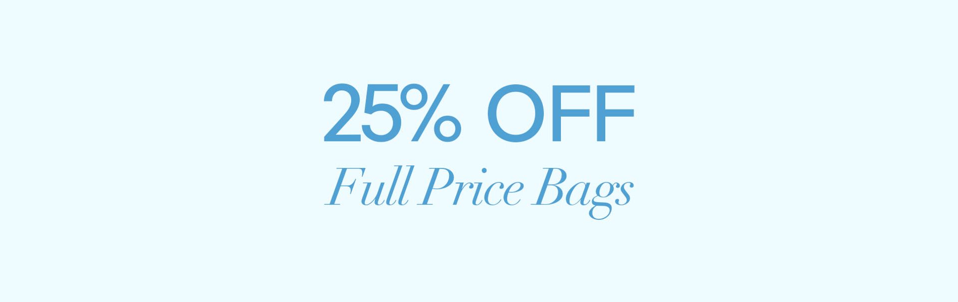 25% off full priced bags from Nine West