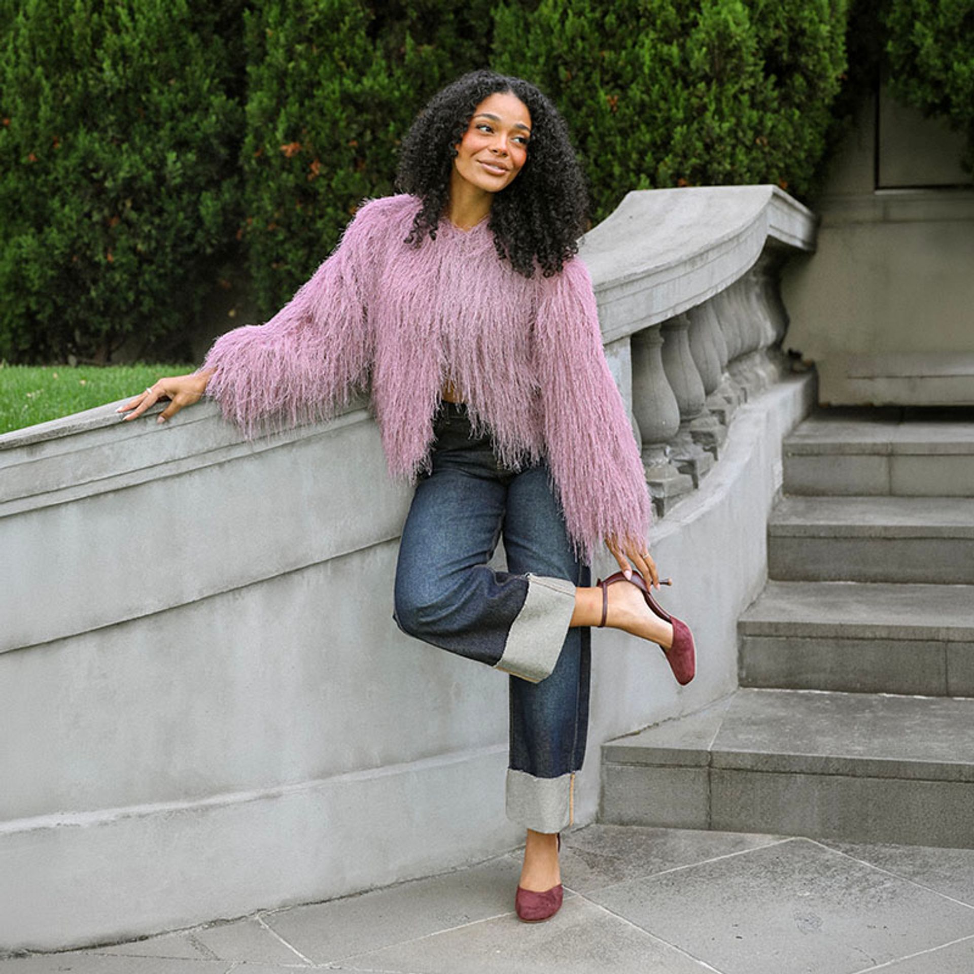 Nine West Burgundy Suede Pumps