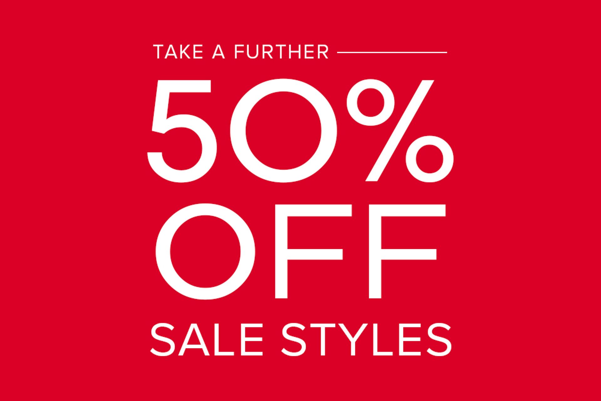 Take An Extra 50% off already reduced shoes, bags and jewellery from Nine West