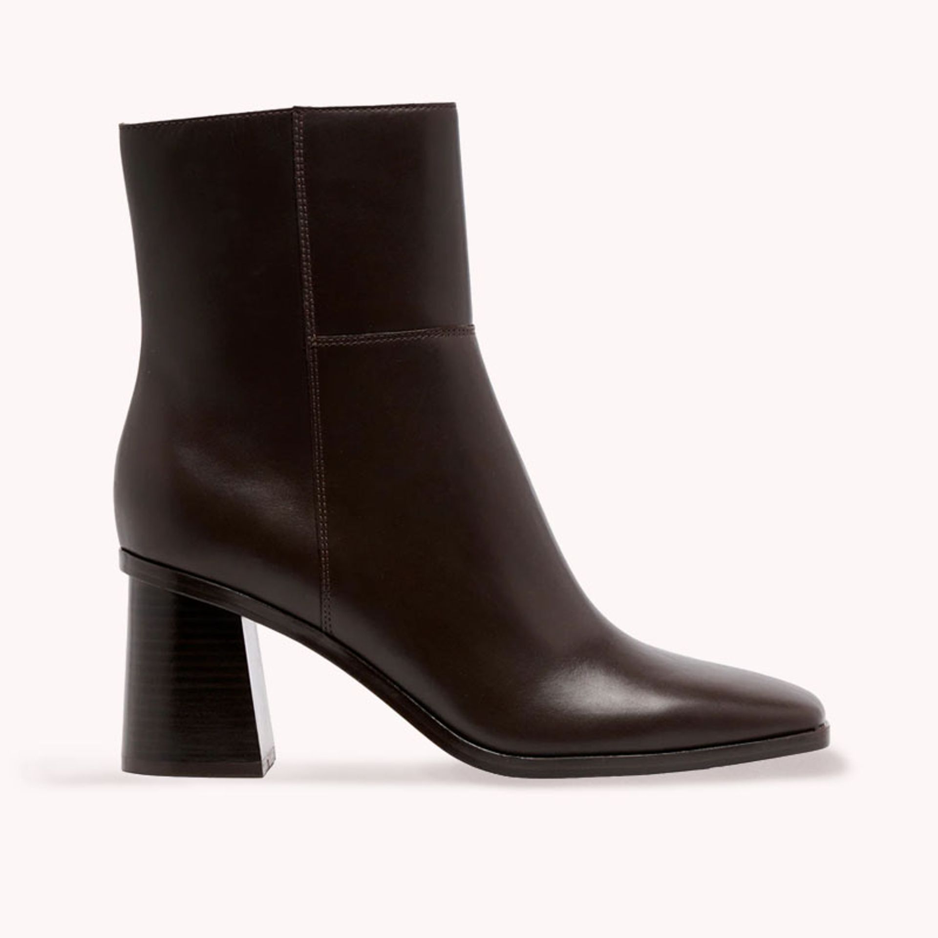 Nine West Womens Chocolate Brown Heeled Ankle Boots