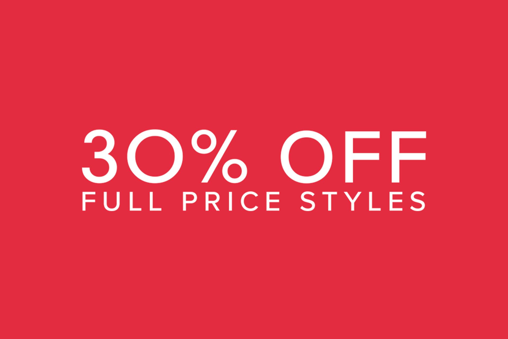 Nine West 30% Off Full Priced Shoes Bags and Jewellery