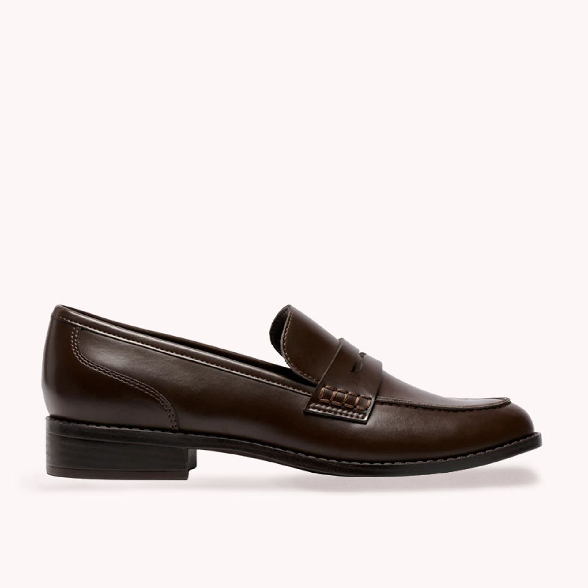 Nine West Womens Chocolate Brown Flat Loafers