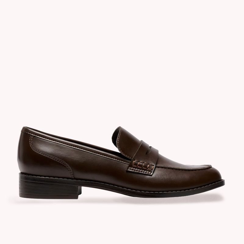 Nine West Womens Chocolate Brown Flat Loafers