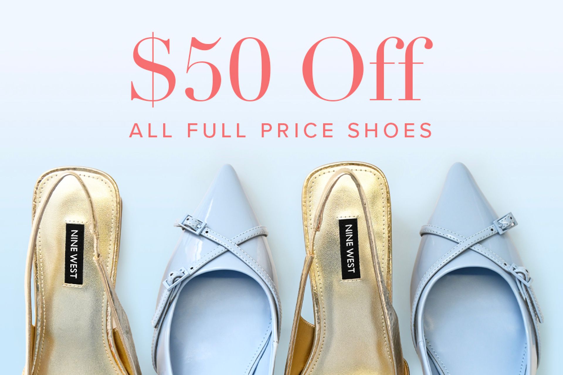 Nine West Save $50 Off Spring New Season Shoes