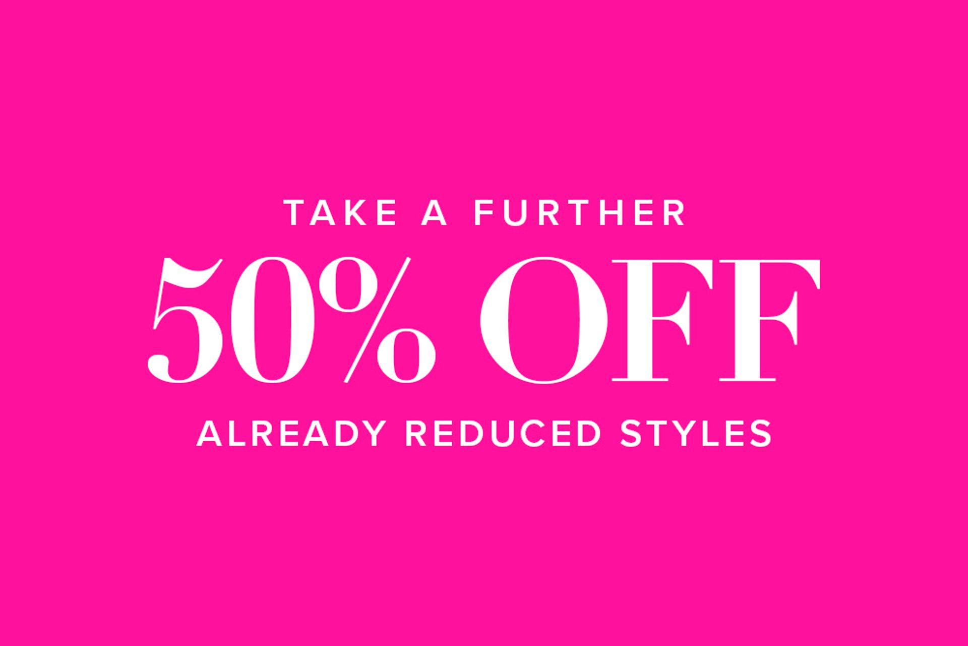 Nine West Take An Extra 50% off already reduced shoes, bags and jewellery