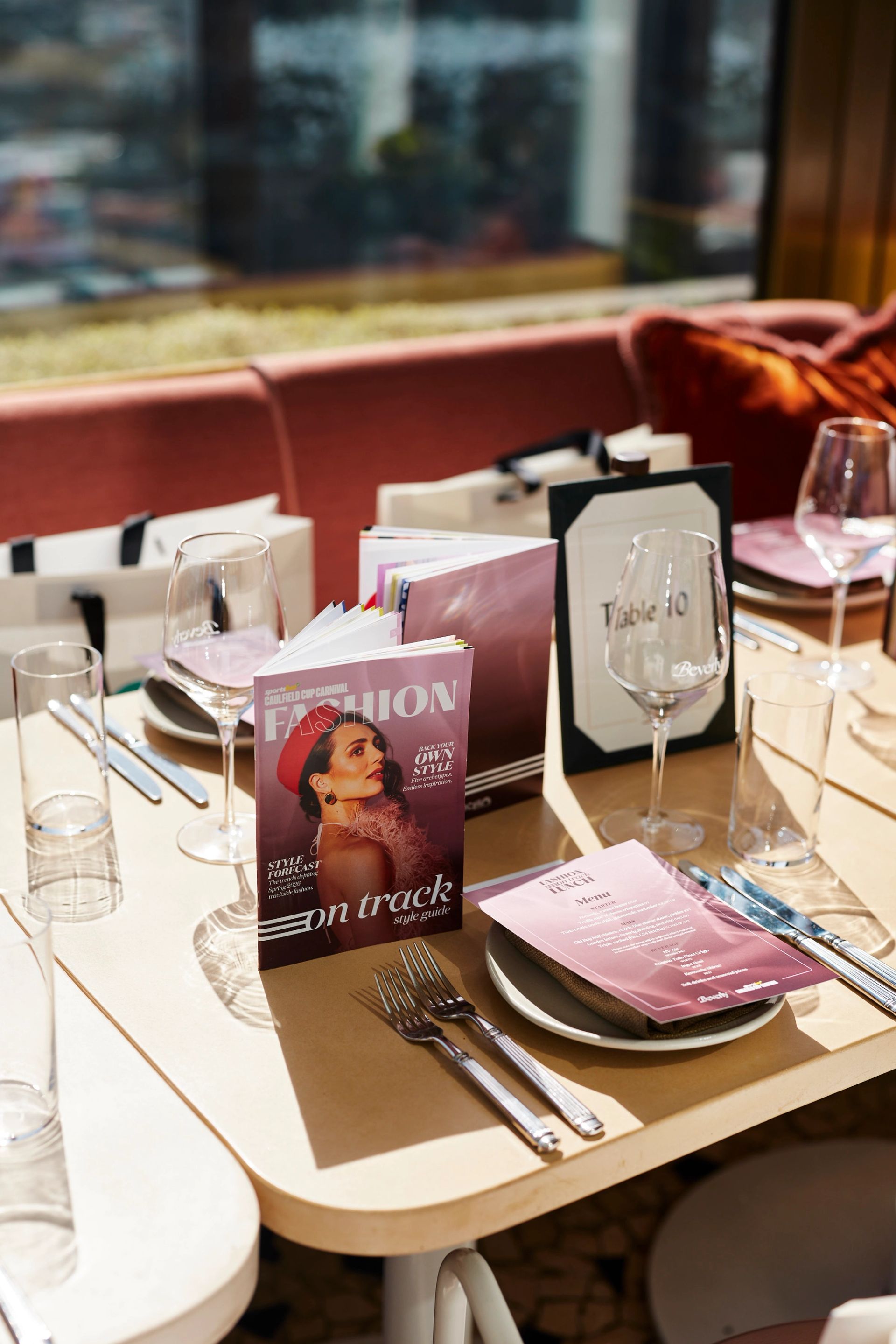 Fashion on Track Tablescape