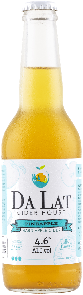 Da Lat Cider House Pineapple — hard apple cider, 4.6%