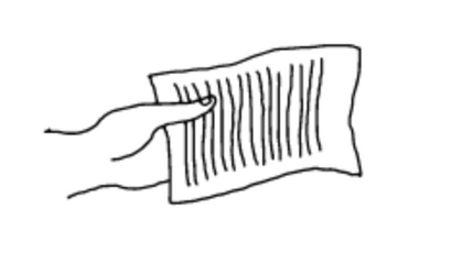 Hand with paper