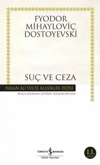Fyodor Dostoyevski — Suç ve Ceza, Türkiye İş Bankası Kültür Yayınları Türkçe baskı kapağı
