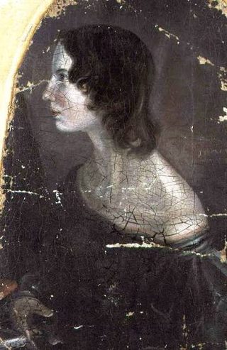Patrick Branwell Brontë tarafından yaklaşık 1833’te resmedilen Emily Brontë’nin profilden portresi.