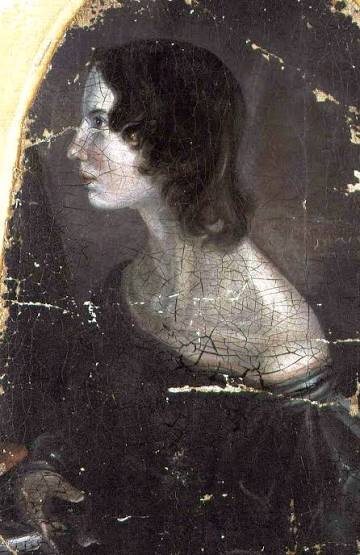 Patrick Branwell Brontë tarafından yaklaşık 1833’te resmedilen Emily Brontë’nin profilden portresi.