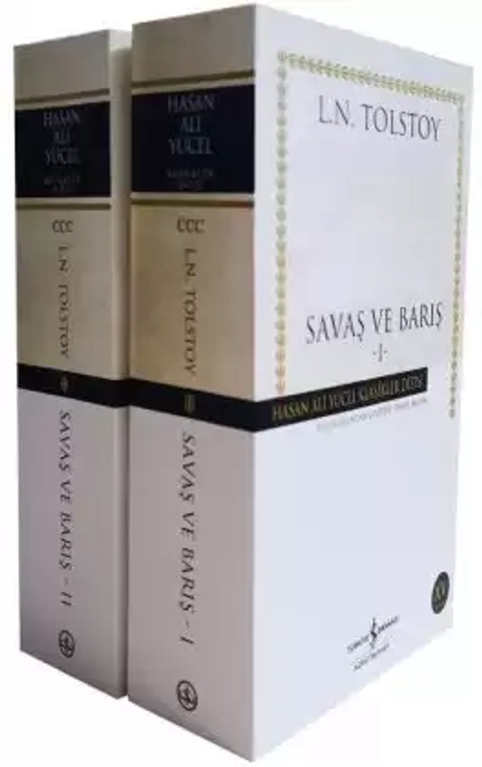 Lev Tolstoy — Savaş ve Barış, Türkiye İş Bankası Kültür Yayınları Türkçe baskı kapağı