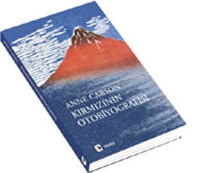 Anne Carson’ın Kırmızının Otobiyografisi kitabının Metis Yayınları Türkçe baskı kapağı.