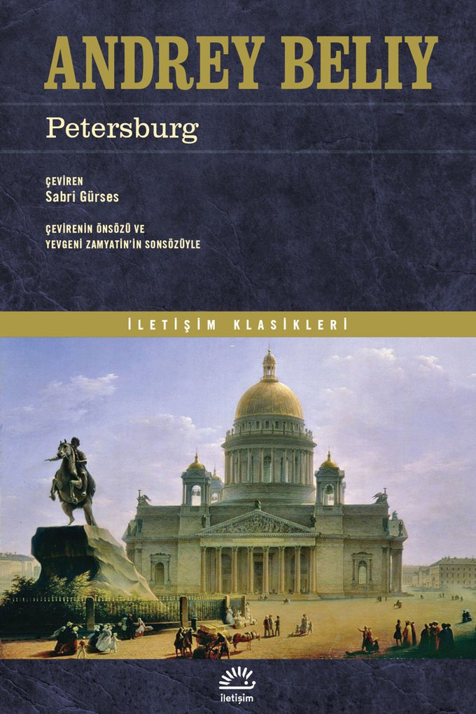 Andrey Belıy — Petersburg, İletişim Yayınları Türkçe baskı kapağı
