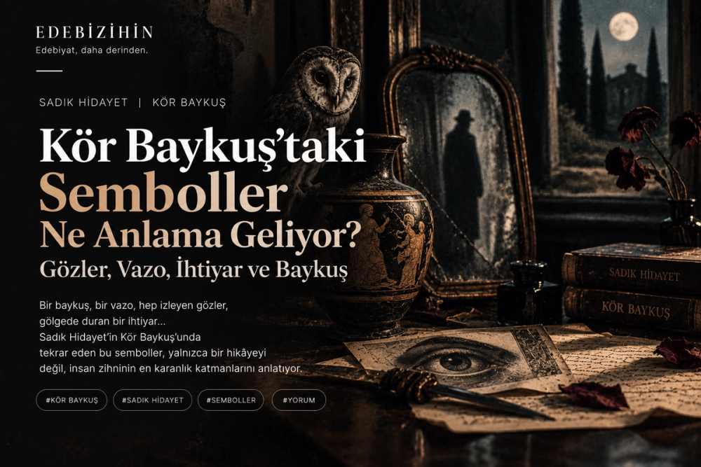 Kör Baykuş’taki semboller: gözler, vazo, ihtiyar ve baykuş