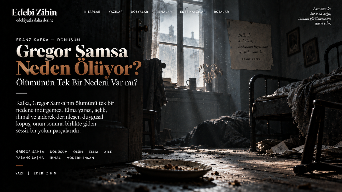 Gregor Samsa Neden Ölüyor? Ölümünün Tek Bir Nedeni Var mı?