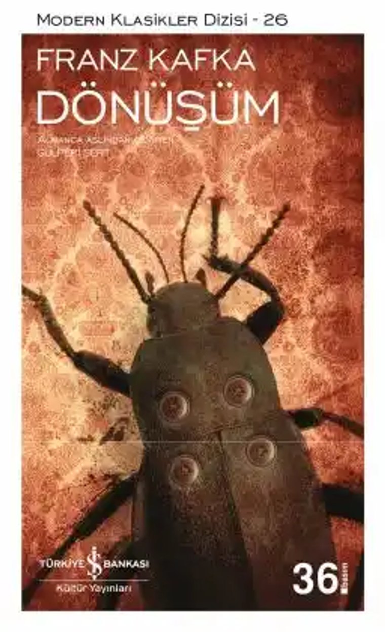 Franz Kafka — Dönüşüm, Türkiye İş Bankası Kültür Yayınları Türkçe baskı kapağı