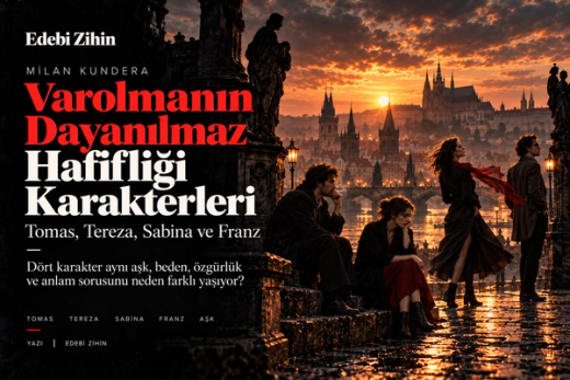Varolmanın Dayanılmaz Hafifliği karakterleri: Tomas, Tereza, Sabina ve Franz
