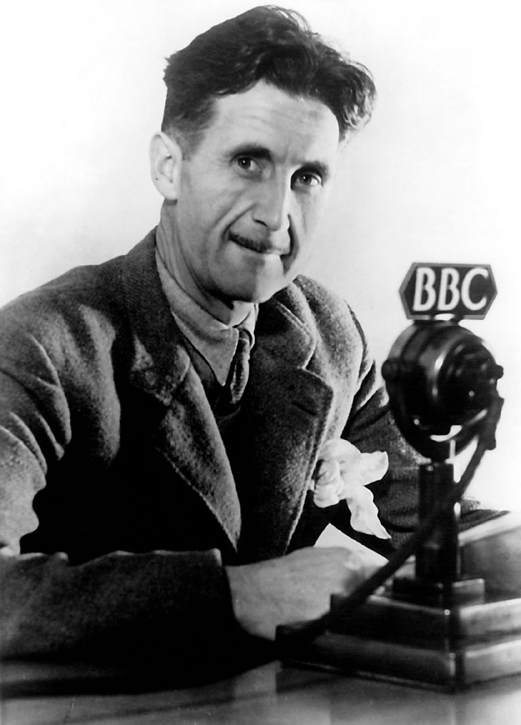 George orwell siyah beyaz portre